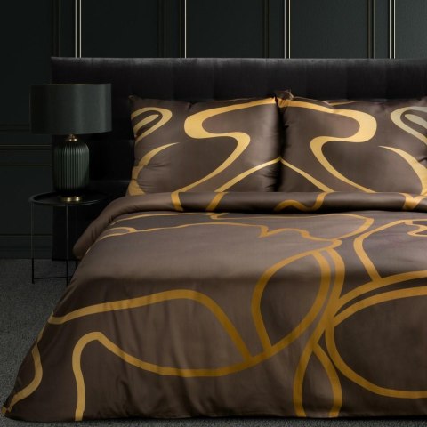 Pościel satynowa 220x200 Alisma 1 brązowa beżowa z naturalnej tkaniny z włóknem TENCEL o jedwabistym dotyku Limited Collection E Pościel satynowa 220x200 Alisma 1 brązowa beżowa z naturalnej tkaniny z włóknem TENCEL o jedwabistym dotyku Limited Collection E