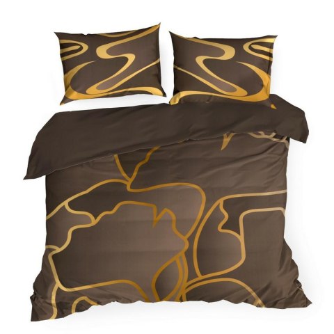 Pościel satynowa 220x200 Alisma 1 brązowa beżowa z naturalnej tkaniny z włóknem TENCEL o jedwabistym dotyku Limited Collection E Pościel satynowa 220x200 Alisma 1 brązowa beżowa z naturalnej tkaniny z włóknem TENCEL o jedwabistym dotyku Limited Collection E