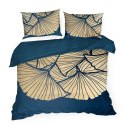 Pościel satynowa 220x200 Musa 4 z motywem liści miłorzębu TENCEL Eurofirany Pościel satynowa 220x200 Musa 4 z motywem liści miłorzębu TENCEL Eurofirany