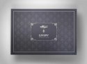 Pościel satynowa żakardowa 220x200 Hemera 1 grafitowa jednobarwna ornamenty w pudełku Pościel satynowa żakardowa 220x200 Hemera 1 grafitowa jednobarwna ornamenty w pudełku