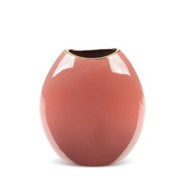 Wazon ceramiczny Sibel 05 18x9x20 różowy ciemny złoty Eurofirany