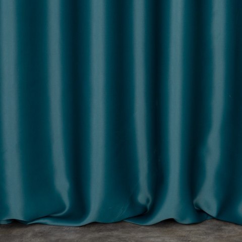 Zasłona 140x250 Harmony turkusowa ciemna liście miłorzębu gotowa na przelotkach Eurofirany Zasłona 140x250 Harmony turkusowa ciemna liście miłorzębu gotowa na przelotkach Eurofirany