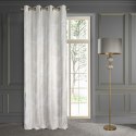 Zasłona 140x250 Luna 2A biała szampańska liście welurowa gotowa na przelotkach Limited Collection Eurofirany Zasłona 140x250 Luna 2A biała szampańska liście welurowa gotowa na przelotkach Limited Collection Eurofirany