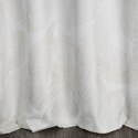 Zasłona 140x250 Luna 2A biała szampańska liście welurowa gotowa na przelotkach Limited Collection Eurofirany Zasłona 140x250 Luna 2A biała szampańska liście welurowa gotowa na przelotkach Limited Collection Eurofirany