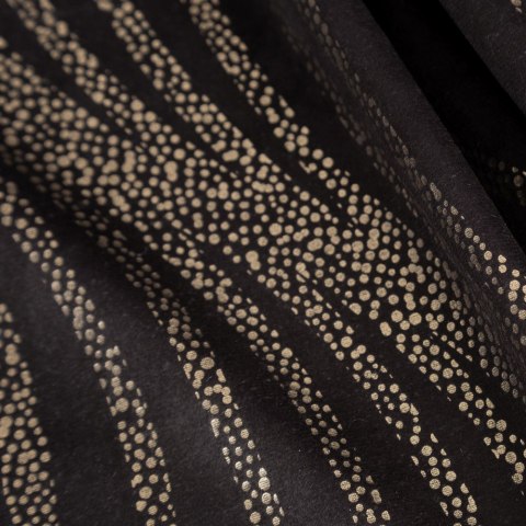 Zasłona 140x270 Victoria 3A czarna złota geometria welurowa gotowa na taśmie Limited Collection Eurofirany Zasłona 140x270 Victoria 3A czarna złota geometria welurowa gotowa na taśmie Limited Collection Eurofirany