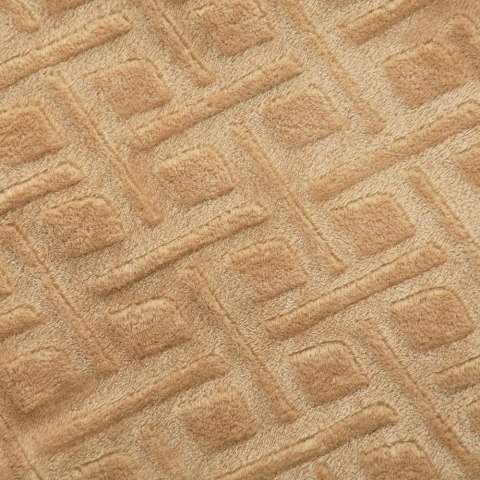 Koc narzuta z mikrofibry 200x220 Torks beżowy Koc narzuta z mikrofibry 200x220 Torks beżowy