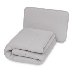 Kołdra 135x100 poduszka 40x60 muślinowa szara 42 Muslin komplet
