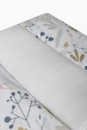 Komplet pieluch muślinowych 3 szt 70x80 2 szt kwiatki 1 szt tetrowa Muslin Komplet pieluch muślinowych 3 szt 70x80 2 szt kwiatki 1 szt tetrowa Muslin