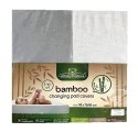 Pokrowiec na przewijak 50x70/80 Bamboo 01 biały szary 2 pak bawełniany z gumką Pokrowiec na przewijak 50x70/80 Bamboo 01 biały szary 2 pak bawełniany z gumką
