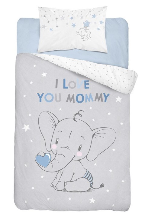 Pościel bawełniana 100x135 Słonik 3621 B mam już tyle lat miesięcy i dni niebieska szara dziecięca Kids 1 Pościel bawełniana 100x135 Słonik 3621 B mam już tyle lat miesięcy i dni niebieska szara dziecięca Kids 1
