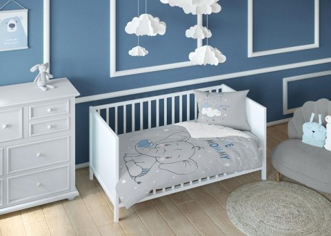 Pościel bawełniana 100x135 Słonik 3621 B mam już tyle lat miesięcy i dni niebieska szara dziecięca Kids 1 Pościel bawełniana 100x135 Słonik 3621 B mam już tyle lat miesięcy i dni niebieska szara dziecięca Kids 1