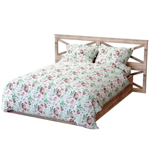 Pościel bawełniana 140x200 Peony light biała bordowa zielona peonie kwiaty Bawełna 3 Pościel bawełniana 140x200 Peony light biała bordowa zielona peonie kwiaty Bawełna 3