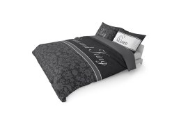 Pościel bawełniana 160x200 Queen and King czarna grafitowa glamour 3739 A Holland Home 71