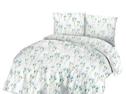 Pościel bawełniana 160x200 biała miętowa łąka 71463/1 Cottonlove 3