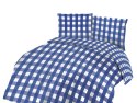 Pościel bawełniana 160x200 granatowa biała kratka 71465/1 Cottonlove 3 Pościel bawełniana 160x200 granatowa biała kratka 71465/1 Cottonlove 3