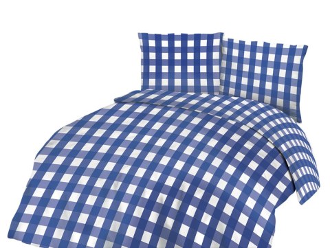 Pościel bawełniana 160x200 granatowa biała kratka 71465/1 Cottonlove 3 Pościel bawełniana 160x200 granatowa biała kratka 71465/1 Cottonlove 3