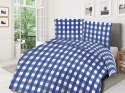 Pościel bawełniana 160x200 granatowa biała kratka 71465/1 Cottonlove 3 Pościel bawełniana 160x200 granatowa biała kratka 71465/1 Cottonlove 3