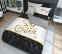 Pościel bawełniana 220x200 She is my Queen biała czarna geometria glamour 3747 A Holland Home 71 Pościel bawełniana 220x200 She is my Queen biała czarna geometria glamour 3747 A Holland Home 71