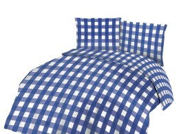 Pościel bawełniana 220x200 granatowa biała kratka 71465/1 Cottonlove 3