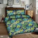 Pościel bawełniana 220x200 liście kolorowe granatowa R18 Ranforce Pościel bawełniana 220x200 liście kolorowe granatowa R18 Ranforce