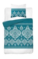 Pościel bawełniana 220x200 ornamenty 3877 B turkusowa glamour Bawełna 4 Pościel bawełniana 220x200 ornamenty 3877 B turkusowa glamour Bawełna 4