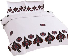 Pościel bawełniana 220x200 parzenica biała kolorowa góralska R21 Ranforce