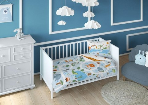 Pościel bawełniana 90x120 Zwierzaki 3619 A mam już tyle lat miesięcy i dni niebieska biała dziecięca Kids 1 Pościel bawełniana 90x120 Zwierzaki 3619 A mam już tyle lat miesięcy i dni niebieska biała dziecięca Kids 1