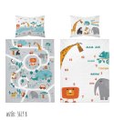 Pościel bawełniana 90x120 Zwierzaki 3619 B mam już tyle lat miesięcy i dni szara biała dziecięca Kids 1 Pościel bawełniana 90x120 Zwierzaki 3619 B mam już tyle lat miesięcy i dni szara biała dziecięca Kids 1
