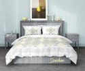 Pościel satynowa 160x200 Sunshine Glamour biała żółta szara ornamenty orientalna Home Satin 1 Pościel satynowa 160x200 Sunshine Glamour biała żółta szara ornamenty orientalna Home Satin 1