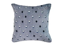 Poszewka dekoracyjna 40x40 Neon navy granatowa groszki Neon 240g/m2