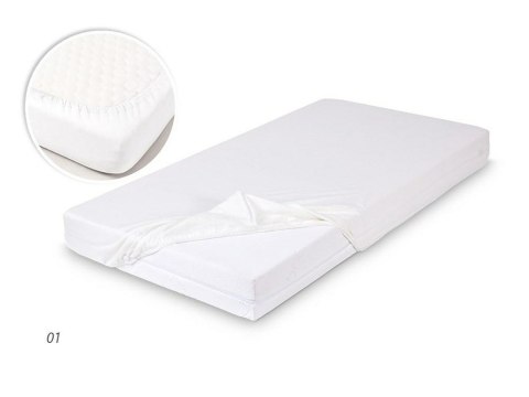 Prześcieradło bambusowe z gumką 140x200 białe na materace o wysokości do 20 cm o gramaturze 140 g/m2 Prześcieradło bambusowe z gumką 140x200 białe na materace o wysokości do 20 cm o gramaturze 140 g/m2