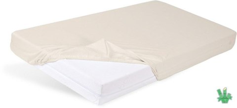 Prześcieradło bambusowe z gumką 70x140 Bamboo 15 beżowe do łóżeczka dziecięce