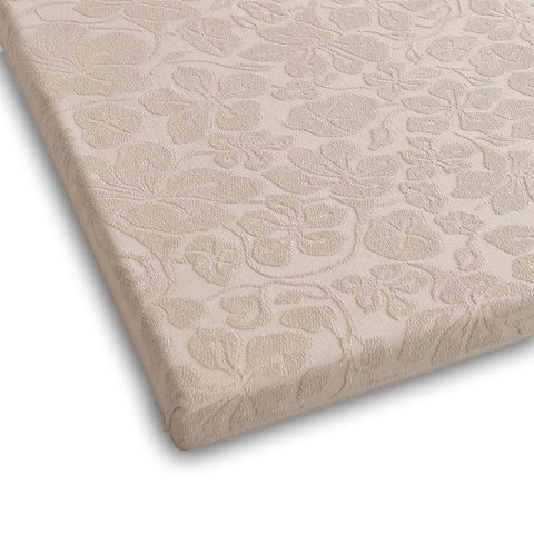 Prześcieradło frotte bez gumki 150x205 Tulipan Sepia beżowe 5908 żakardowe Prześcieradło frotte bez gumki 150x205 Tulipan Sepia beżowe 5908 żakardowe