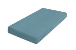 Prześcieradło muślinowe z gumką 60x120 turkusowe ciemne 34 Muslin