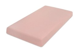 Prześcieradło muślinowe z gumką 70x140 pudrowe różowe 12 Muslin