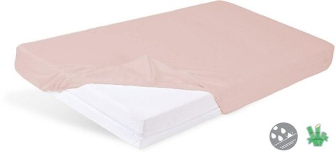 Prześcieradło nieprzemakalne 80x160 09 różowe jasne z gumką Bamboo bambusowe do łóżeczka dziecięce podkład Prześcieradło nieprzemakalne 80x160 09 różowe jasne z gumką Bamboo bambusowe do łóżeczka dziecięce podkład