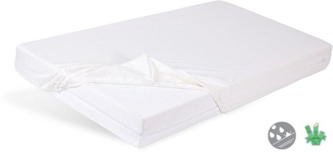 Prześcieradło nieprzemakalne 90x200 01 białe z gumką Bamboo bambusowe podkład Prześcieradło nieprzemakalne 90x200 01 białe z gumką Bamboo bambusowe podkład
