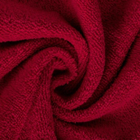 Ręcznik 30x50 Amanda czerwony z ozdobną welurową bordiurą w pasy frotte 500 g/m2 Eurofirany Ręcznik 30x50 Amanda czerwony z ozdobną welurową bordiurą w pasy frotte 500 g/m2 Eurofirany
