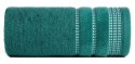 Ręcznik 30x50 Amanda turkusowy ciemny z ozdobną welurową bordiurą w pasy frotte 500 g/m2 Eurofirany Ręcznik 30x50 Amanda turkusowy ciemny z ozdobną welurową bordiurą w pasy frotte 500 g/m2 Eurofirany