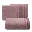 Ręcznik 50x90 Kinga liliowy ciemny z ozdobną bordiurą w pasy 485g/m2 frotte Eurofirany Ręcznik 50x90 Kinga liliowy ciemny z ozdobną bordiurą w pasy 485g/m2 frotte Eurofirany
