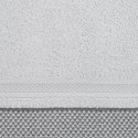 Ręcznik 50x90 Kinga srebrny z ozdobną bordiurą w pasy 485g/m2 frotte Eurofirany Ręcznik 50x90 Kinga srebrny z ozdobną bordiurą w pasy 485g/m2 frotte Eurofirany