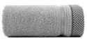 Ręcznik 70x140 Kinga stalowy z ozdobną bordiurą w pasy 485g/m2 frotte Eurofirany Ręcznik 70x140 Kinga stalowy z ozdobną bordiurą w pasy 485g/m2 frotte Eurofirany