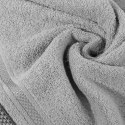 Ręcznik 70x140 Kinga stalowy z ozdobną bordiurą w pasy 485g/m2 frotte Eurofirany Ręcznik 70x140 Kinga stalowy z ozdobną bordiurą w pasy 485g/m2 frotte Eurofirany