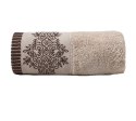 Ręcznik Gracja 50x90 beżowy frotte z bordiurą w stylu orientalnym 550 g/m2 Ręcznik Gracja 50x90 beżowy frotte z bordiurą w stylu orientalnym 550 g/m2