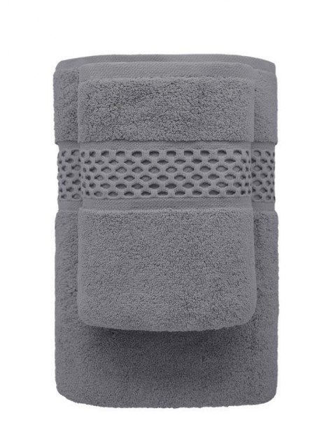 Ręcznik Rete 50x90 popielaty frotte 650 g/m2 bawełniany przędza dwupętelkowa soft touch 24/2 Ręcznik Rete 50x90 popielaty frotte 650 g/m2 bawełniany przędza dwupętelkowa soft touch 24/2