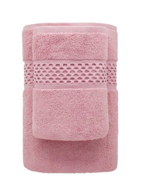 Ręcznik Rete 50x90 różowy frotte 650 g/m2 bawełniany przędza dwupętelkowa soft touch 24/2 Ręcznik Rete 50x90 różowy frotte 650 g/m2 bawełniany przędza dwupętelkowa soft touch 24/2