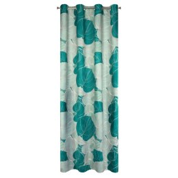 Zasłona 140x250 Salvia 4 zielona miętowa liście gotowa na przelotkach welurowa Limited Collection Eurofirany