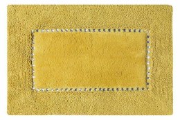 Dywanik 50x70 Chic musztardowy z bawełny zdobiony kryształkami w stylu glamour Eurofirany