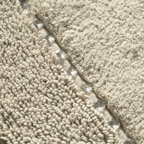 Dywanik 60x90 Chic beżowy z bawełny zdobiony kryształkami w stylu glamour Eurofirany Dywanik 60x90 Chic beżowy z bawełny zdobiony kryształkami w stylu glamour Eurofirany