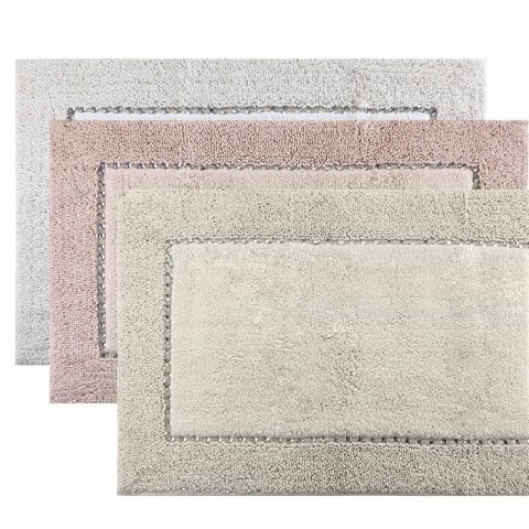 Dywanik 60x90 Chic beżowy z bawełny zdobiony kryształkami w stylu glamour Eurofirany Dywanik 60x90 Chic beżowy z bawełny zdobiony kryształkami w stylu glamour Eurofirany
